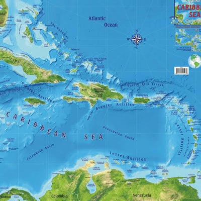 Caribbean Map Inside