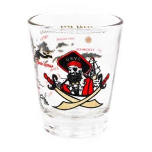 Virgin Islands Pirate Map Shot Glass