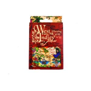 West Indies Scroll Map Playing Cards