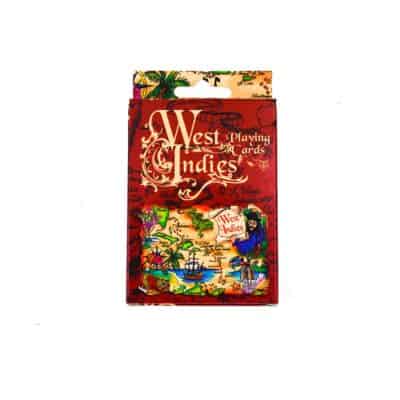 West Indies Scroll Map Playing Cards