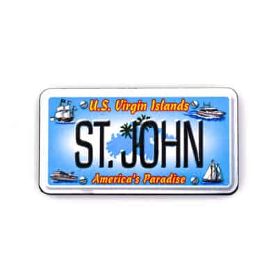 St. John License Plate Magnet