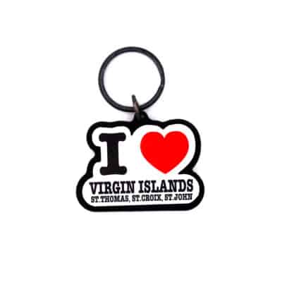 I Love the Virgin Islands Key chain