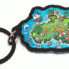 St. John Map Keychain