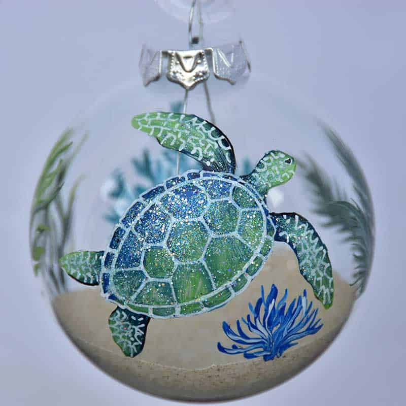 St. John Turtle Indigo Ornament
