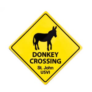 Donkey Crossing St. John Magnet