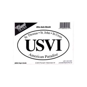 Oval USVI Sticker