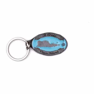 St. Croix Map Key chain