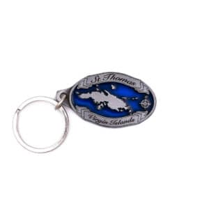 St. Thomas Map Key chain