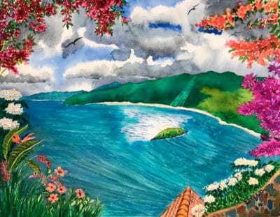 St. John Calendar - Peter Bay Overlook September