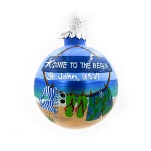 St. John Gone Beach Christmas Ornament
