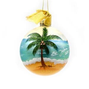 St. John Coconut Palm Christmas Ornament