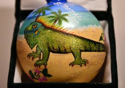 Iguana Beach St. Thomas Ornament