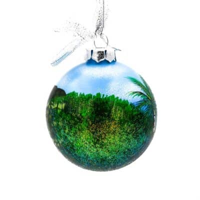 St. Thomas Palm Over Water Ornament