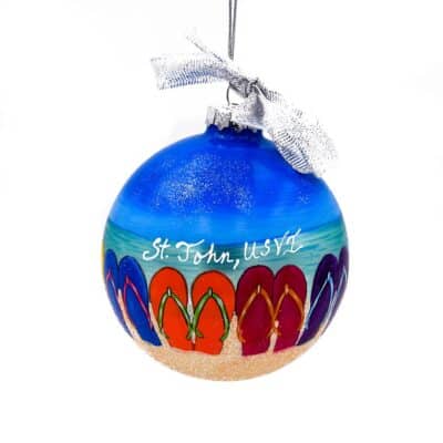 Rainbow Flip Flop Ornament