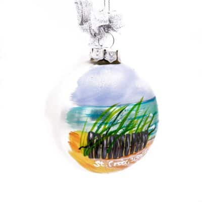 St. Croix Beach Front Christmas Ornament