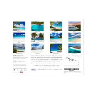 Caribbean Beaches 2026 Wall Calendar