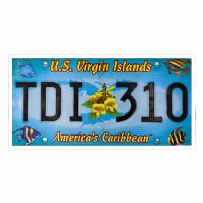 St. Thomas Authentic License Plate