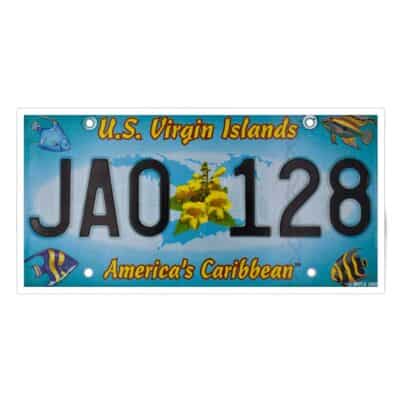 St. John License Plate