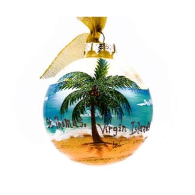 St. Thomas Coconut Palm Ornament