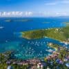 Cruz Bay Aerial Photo Print