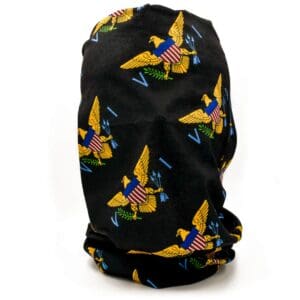 VI Flag Neck Gaiter / Tubular Bandana (Black)