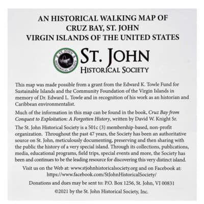Historical Walking Map of Cruz Bay, St. John