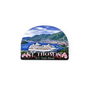 St. Thomas Harbor with Cruise Ship Magnet