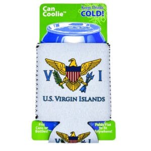 USVI Flag Can Coozie