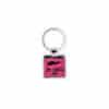 St. Croix Square Map Keychain (Pink)