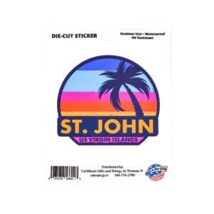 St. John Palm Tree Sticker