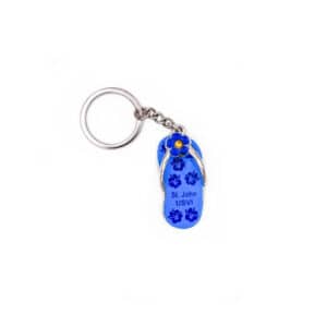 St. John Flip Flop Keychain (Blue)