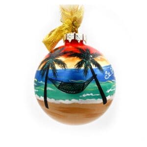 St. Croix Hammock Sunset Christmas Ornament
