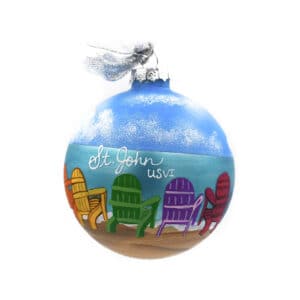 St. John Vacation (Chairs on Beach) Ornament