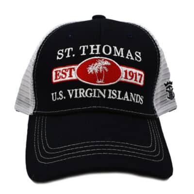 St. Thomas Navy/White Mesh-Back Cap