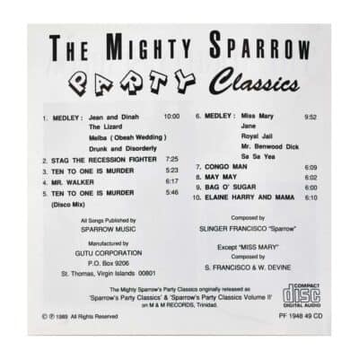 The Mighty Sparrow Party Classics