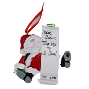 Take Me to St. John Santa Ornament