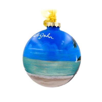 St. John Ornament Happy Holidays - Image 2